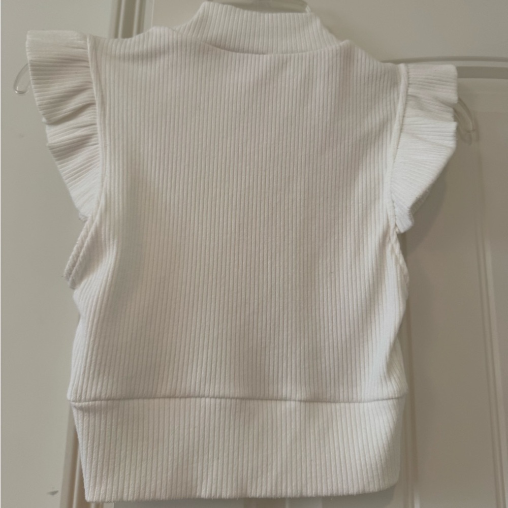 Storia White Ruffle Top - Picture 2 of 3